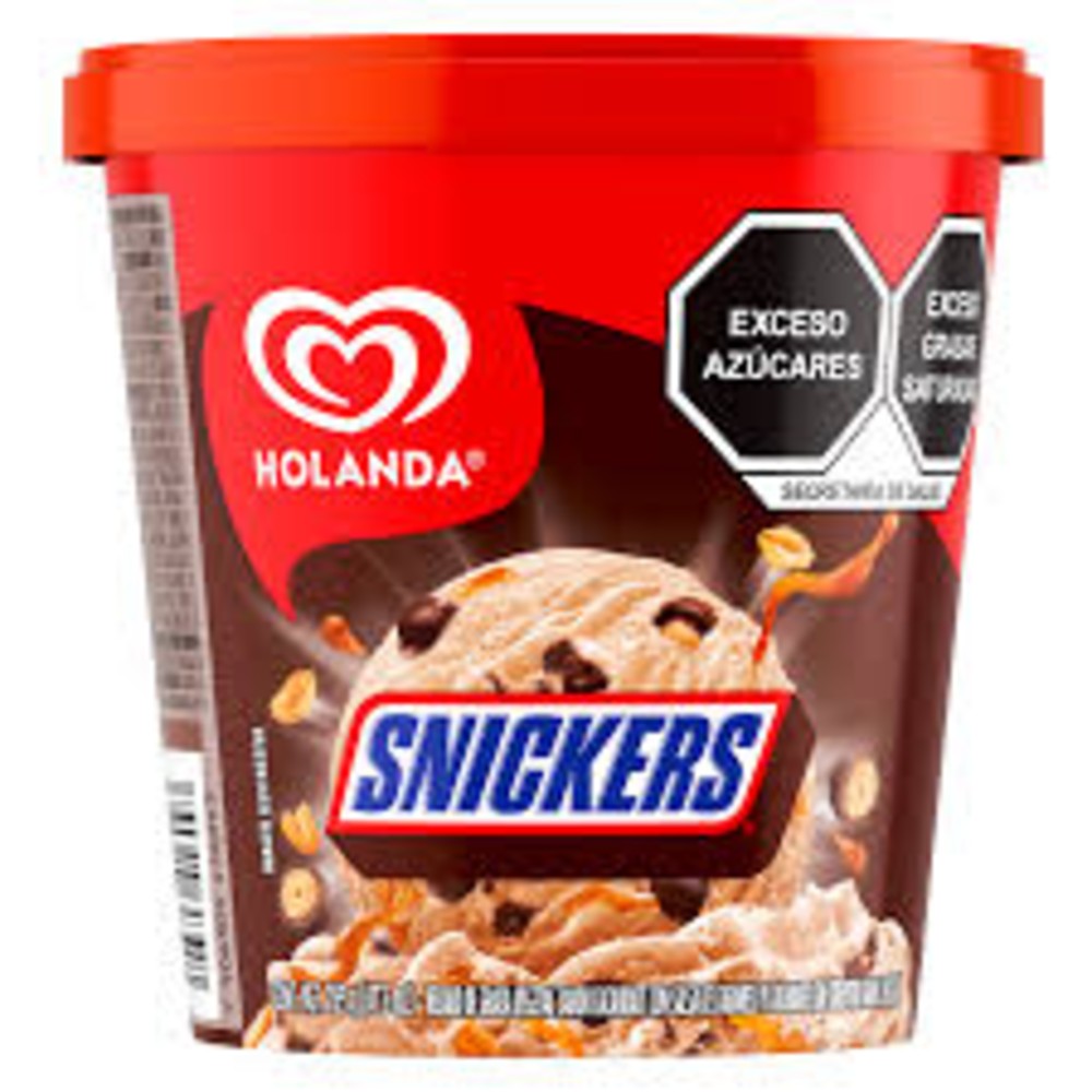 Helado Holanda sabor Snickers 282g