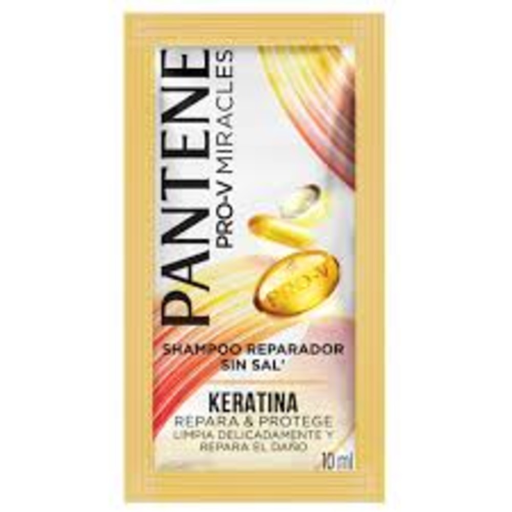 Sobre de Shampoo Pantene Keratina