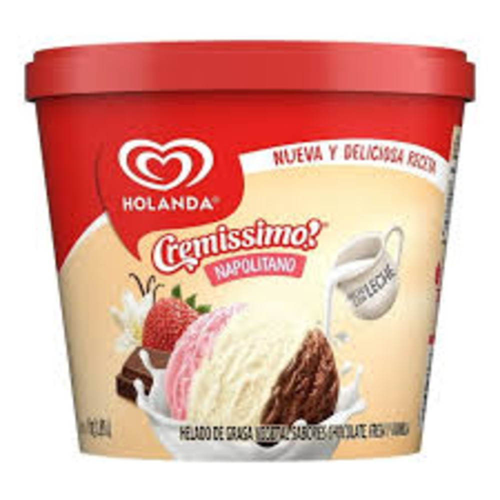 Helado Holanda sabor Napolitano 252g