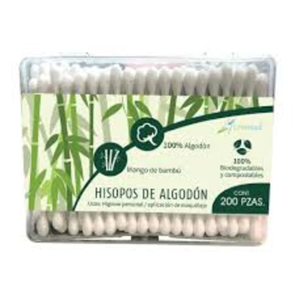Hisopos de Bambú 200pzas