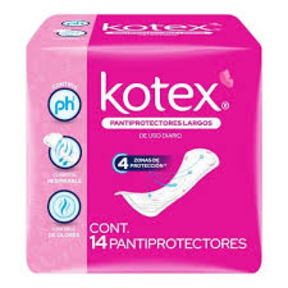 Pantiprotectores Kotex 14 pzs.