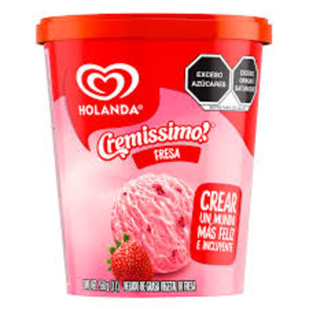 Helado Holanda sabor fresa 499g