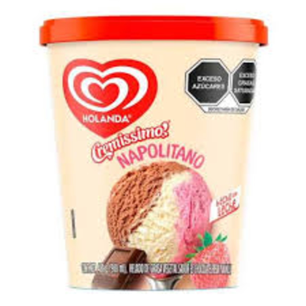 Helado Holanda sabor Napolitano 480g