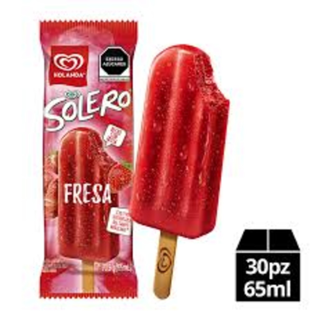 Solero de fresa