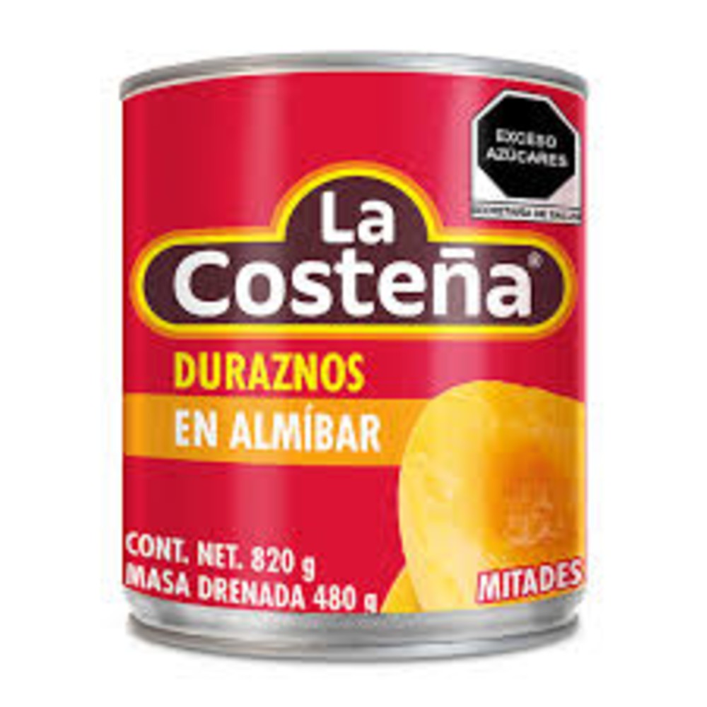 Duraznos en almíbar La Costeña 820gr