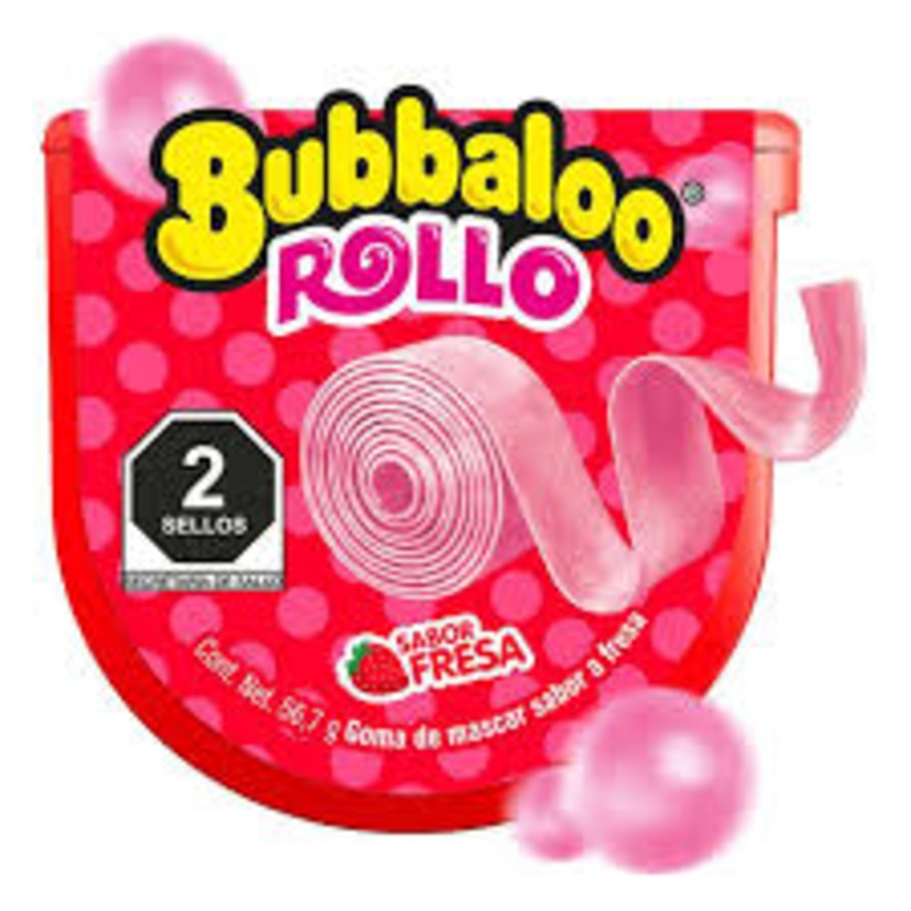 Bubbaloo Rollo Fresa 56.7g