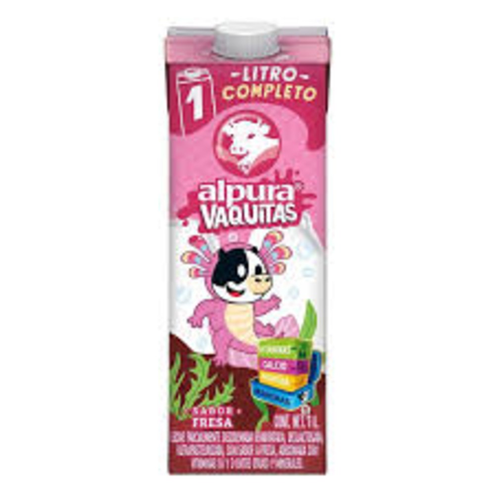 Leche Alpura Vaquitas de Fresa 1L