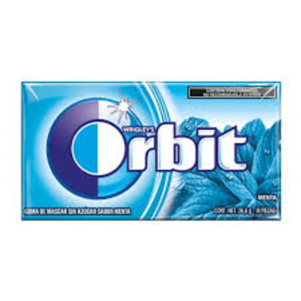 Chicle Orbit Menta 6,6G