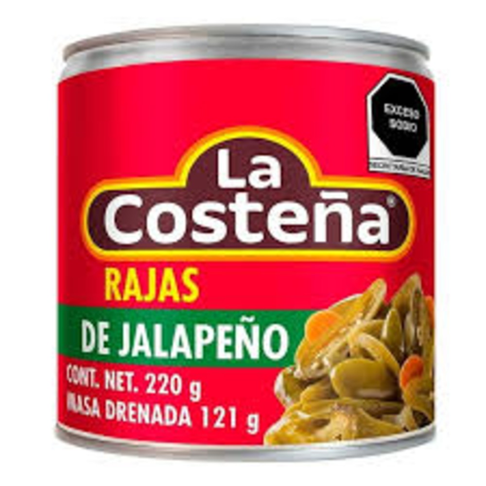 Rajas De Jalapeño La Costeña 220 G