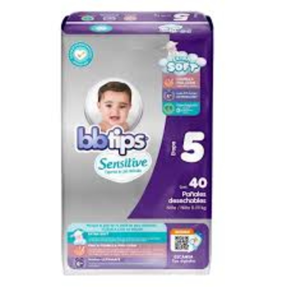 pañal bbtips etapa 5 40pz