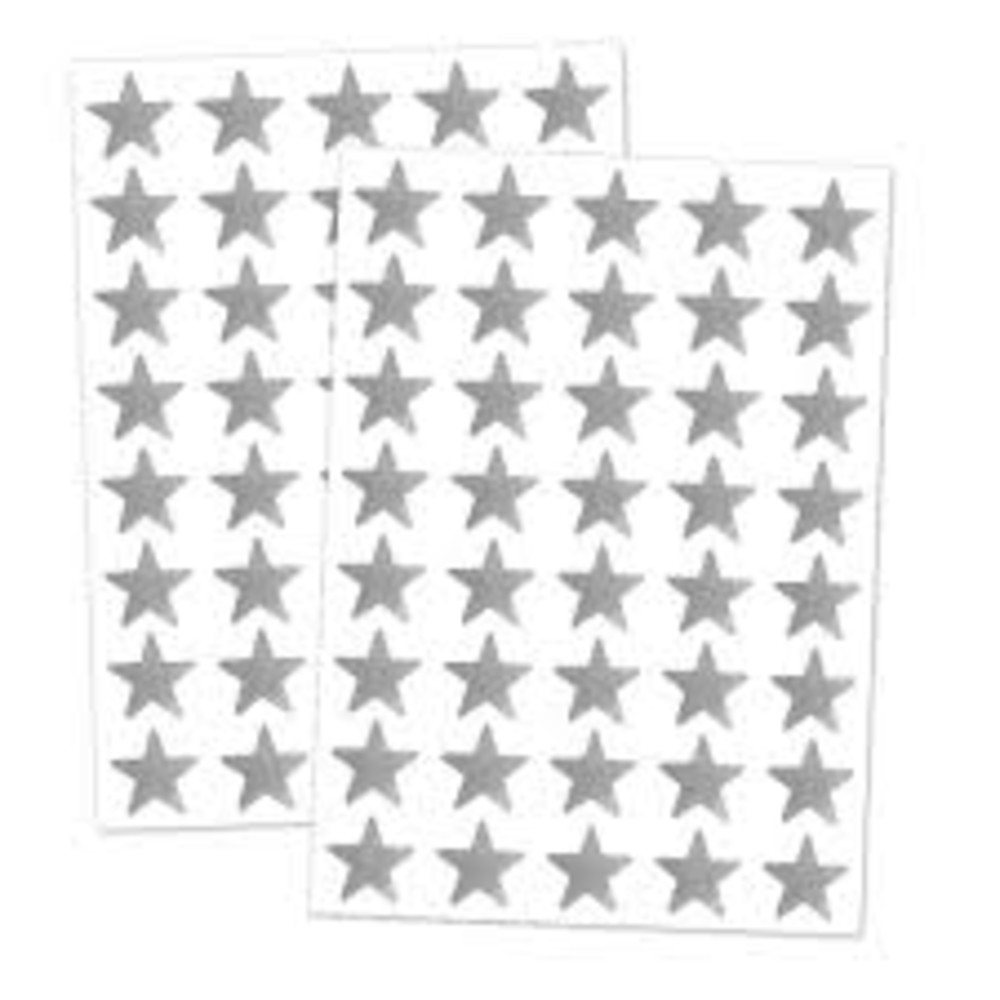 Estrellas Adhesivas Plateadas
