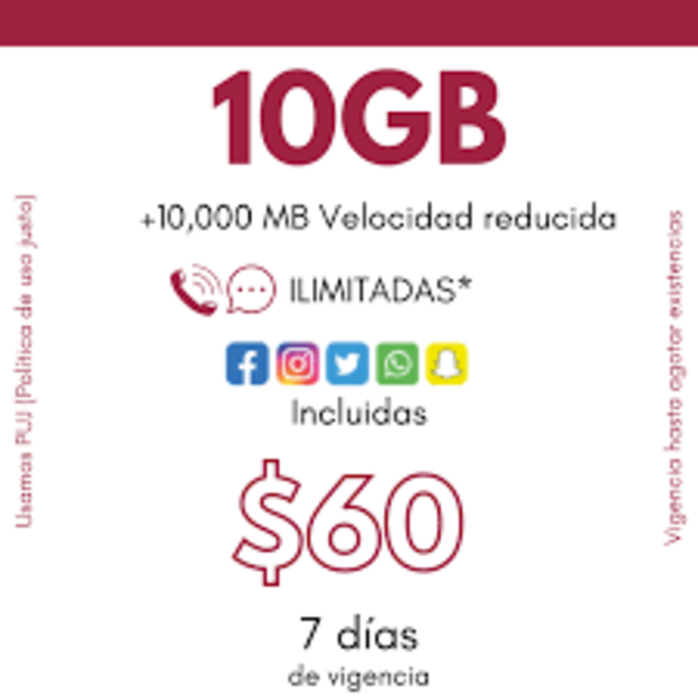 Recarga $60