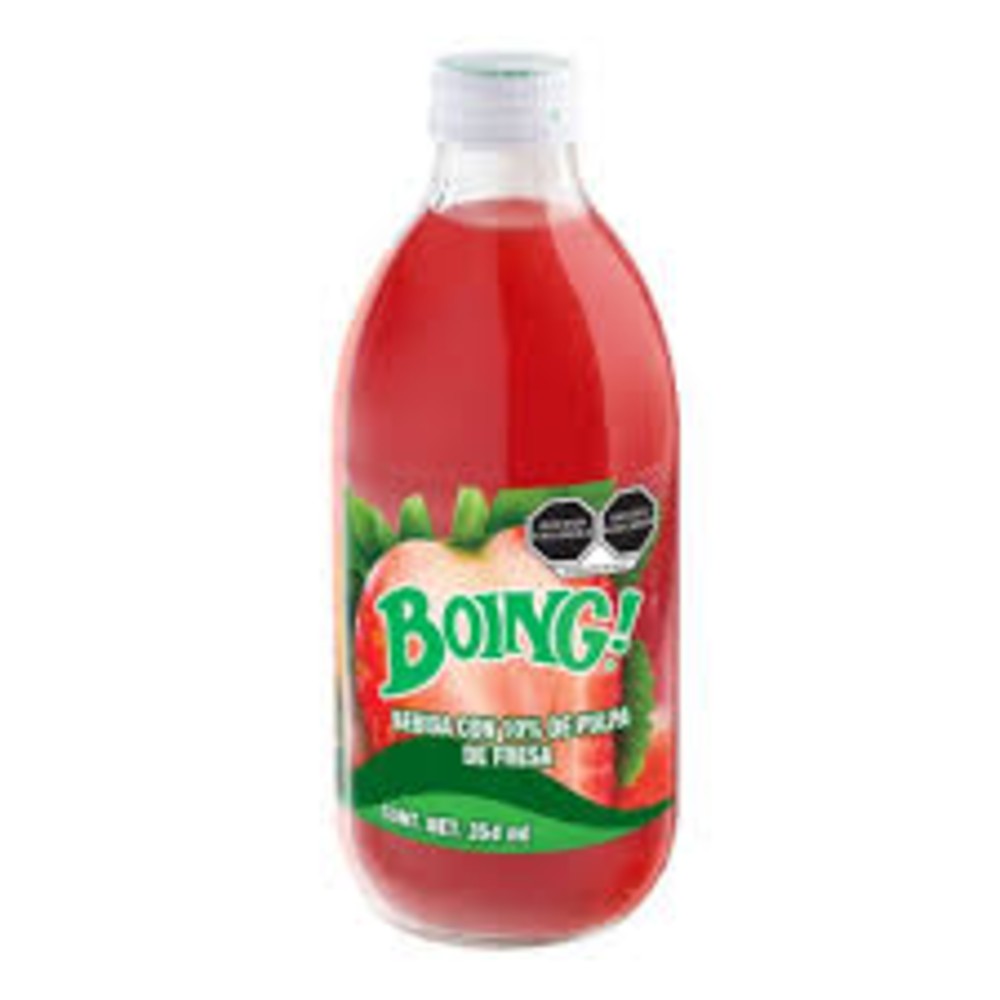 Jugo Boing Vidrio Fresa 354Ml