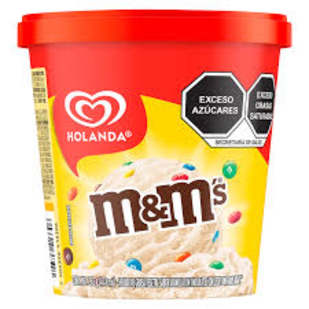 Helado Holanda sabor m&m 260g