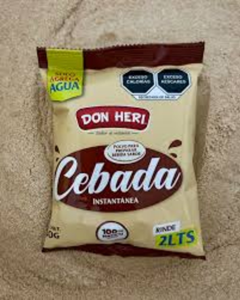 Sobre de Agua Cebada Don Heri