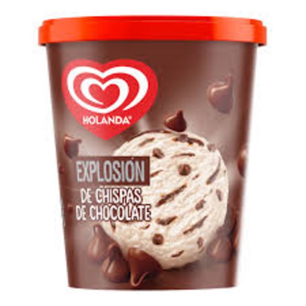 Nieve Holanda explosión de chispas de chocolate