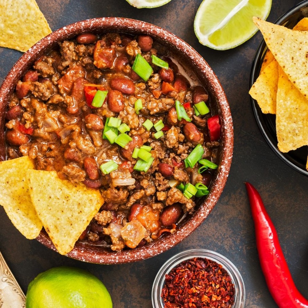 chili con carne nachos