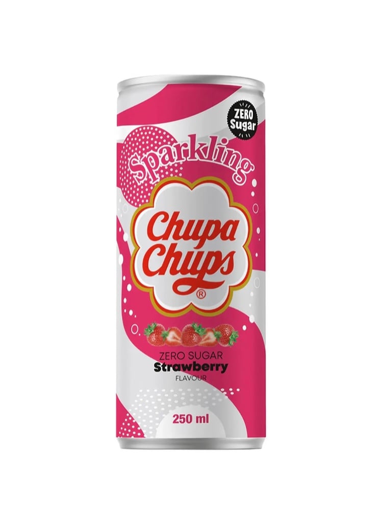 Напій Chupa Chups Strawberry ZERO SUGAR 