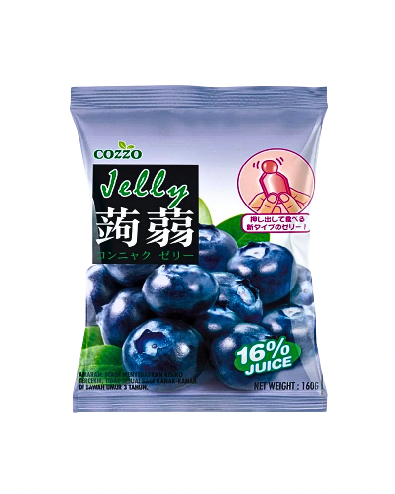 Фруктовий десерт (желе із соком) зі смаком чорниці