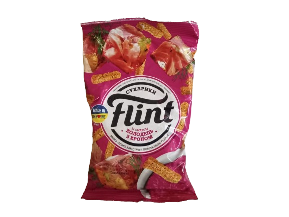 Сухарики "Flint" холодець з хріном 70г