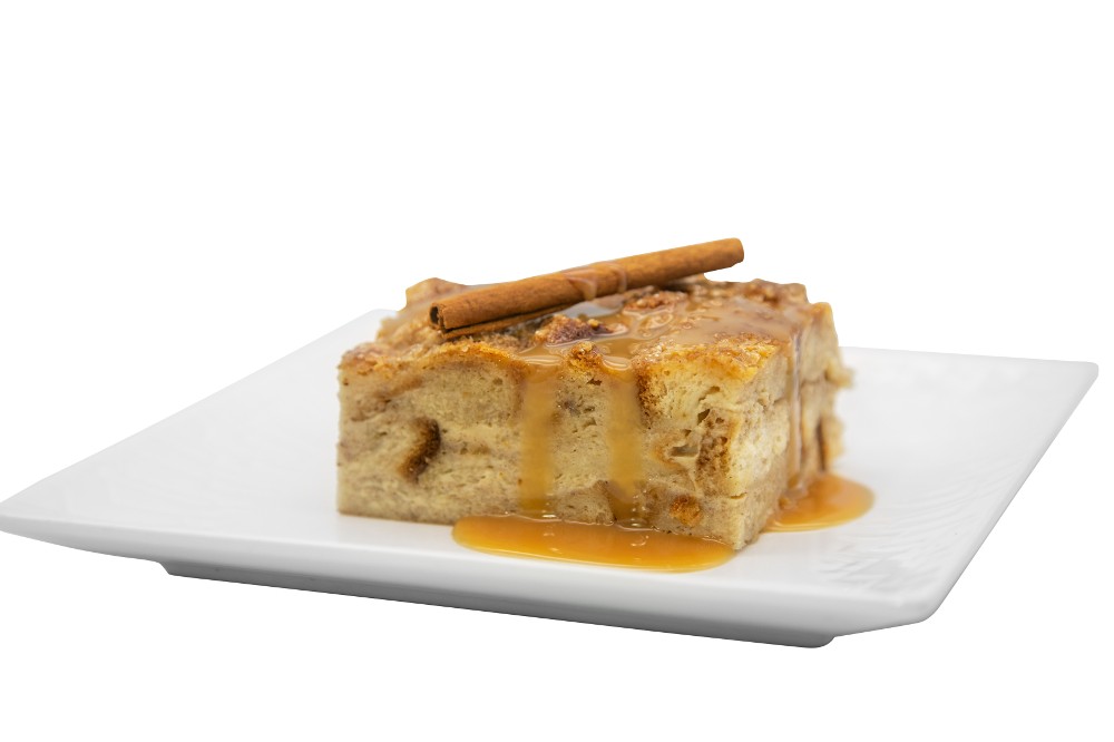 Bread Pudding in Caramel Rum Sauce