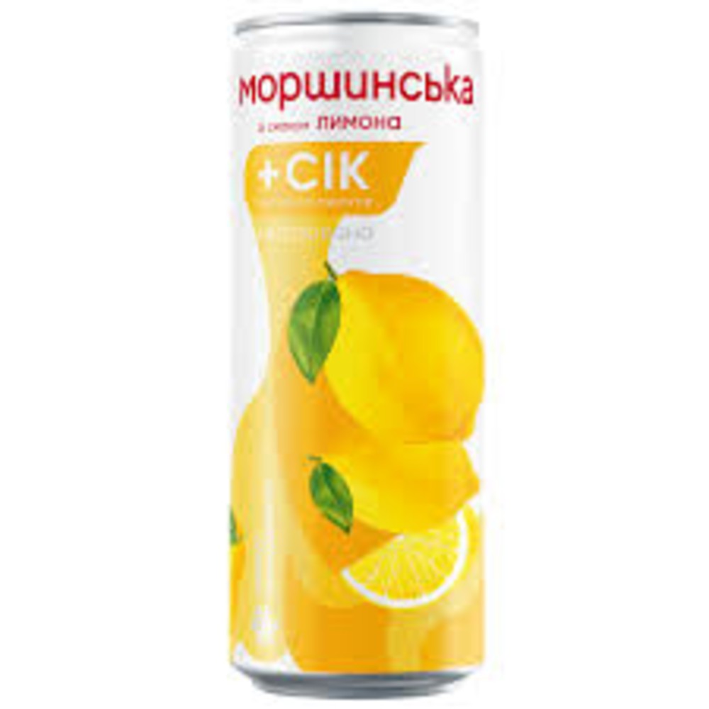 Моршинська 0.33 н/г зі смаком лимону
