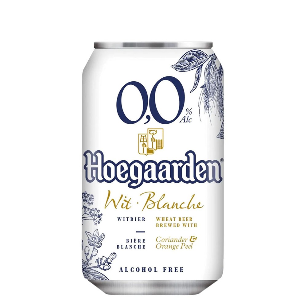 Пиво Hoegaarden White 0.33 л ж/б безалк.