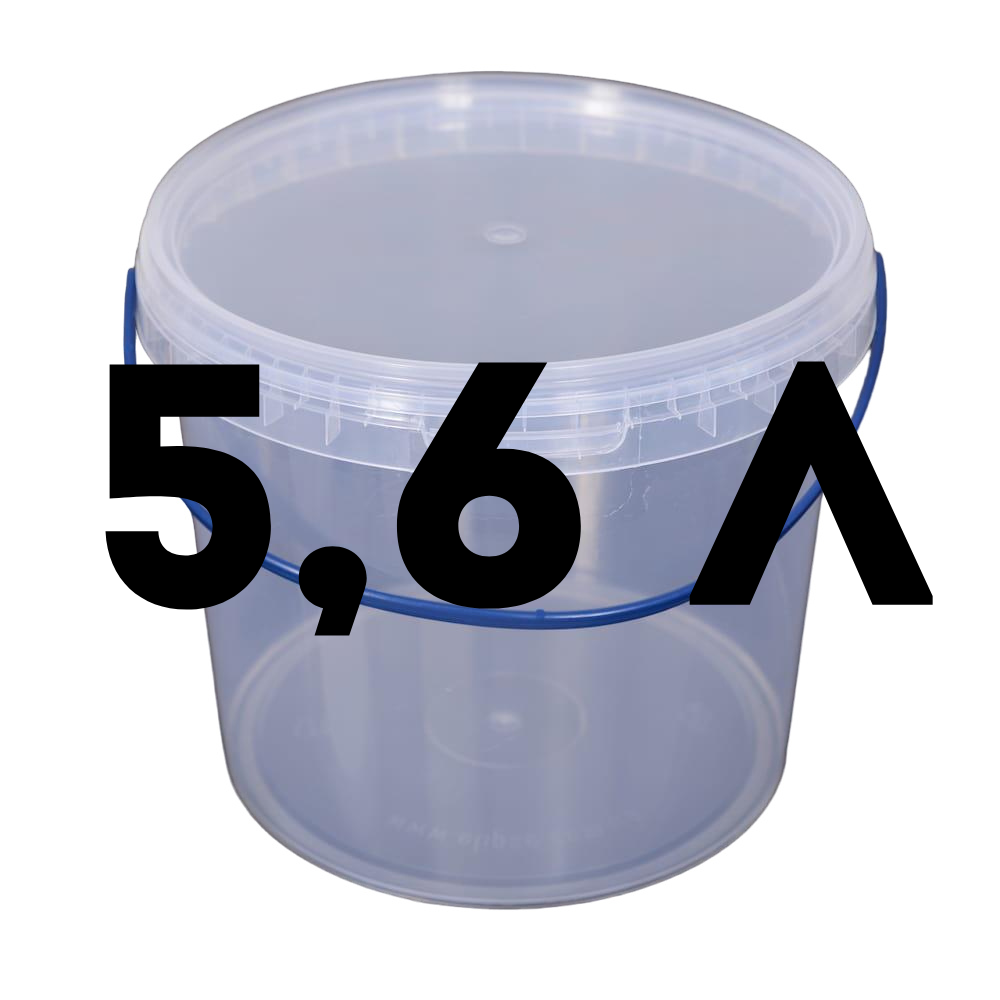Відро прозоре пластик 5,6 л