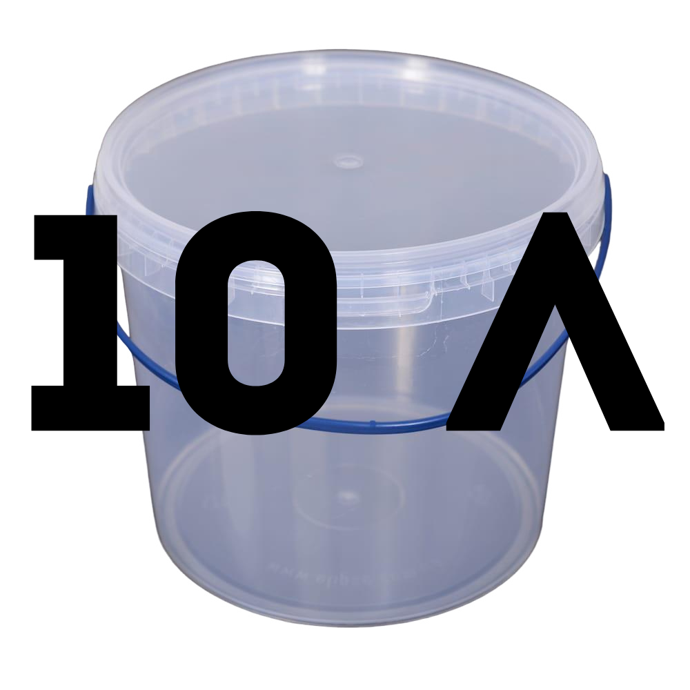 Відро прозоре пластик 10 л