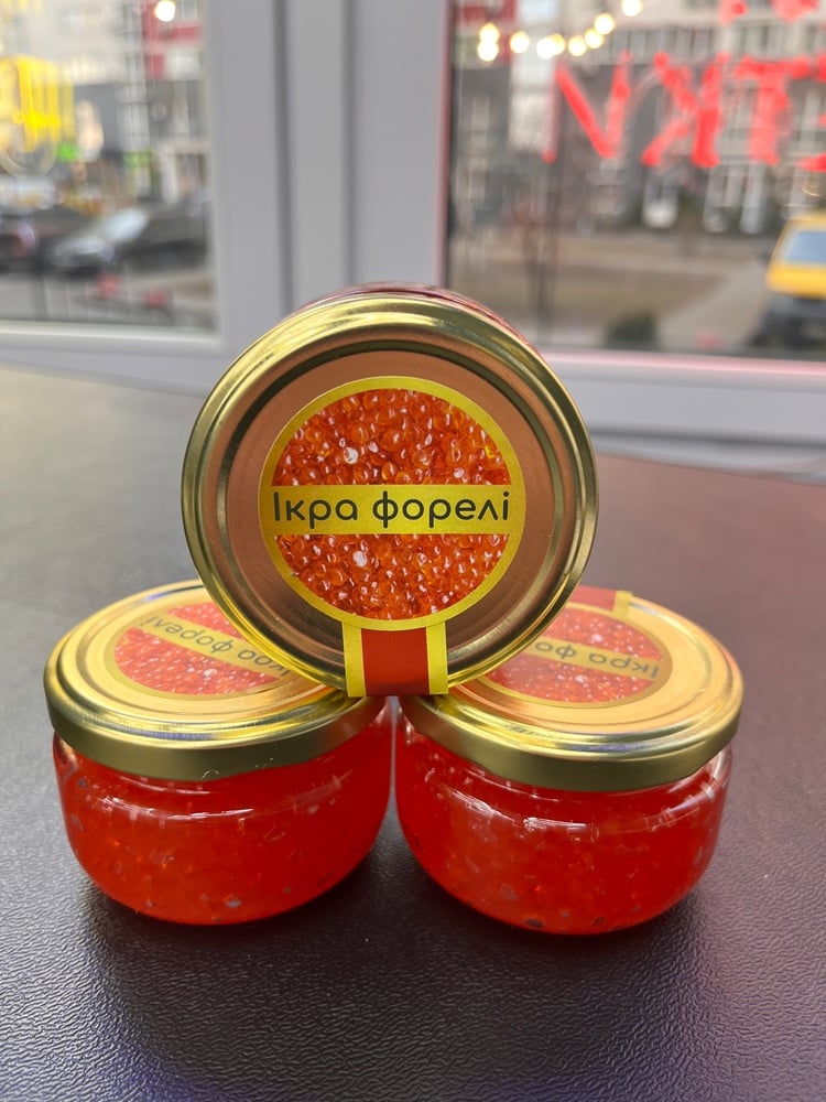 Червона ікра форелі 100 г