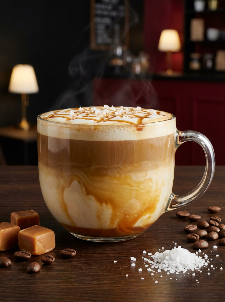 Лате солона карамель