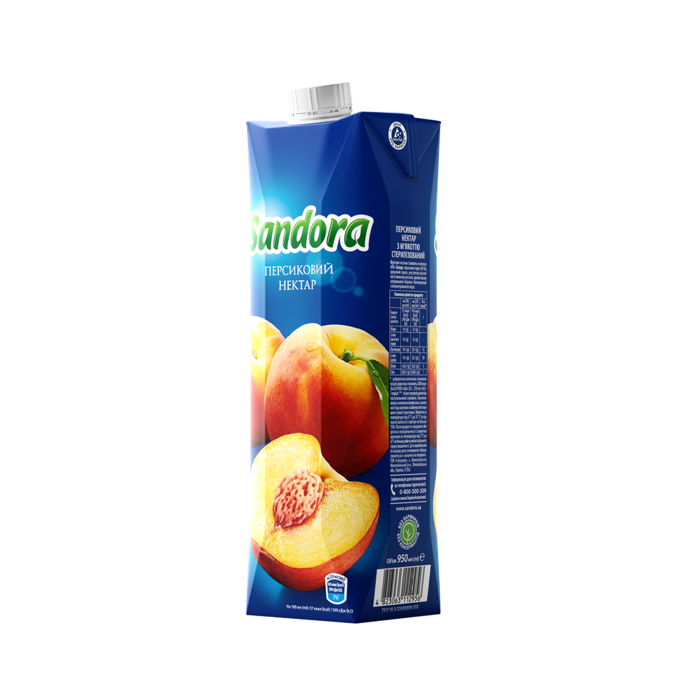 Sandora Персиковий нектар 0.95л