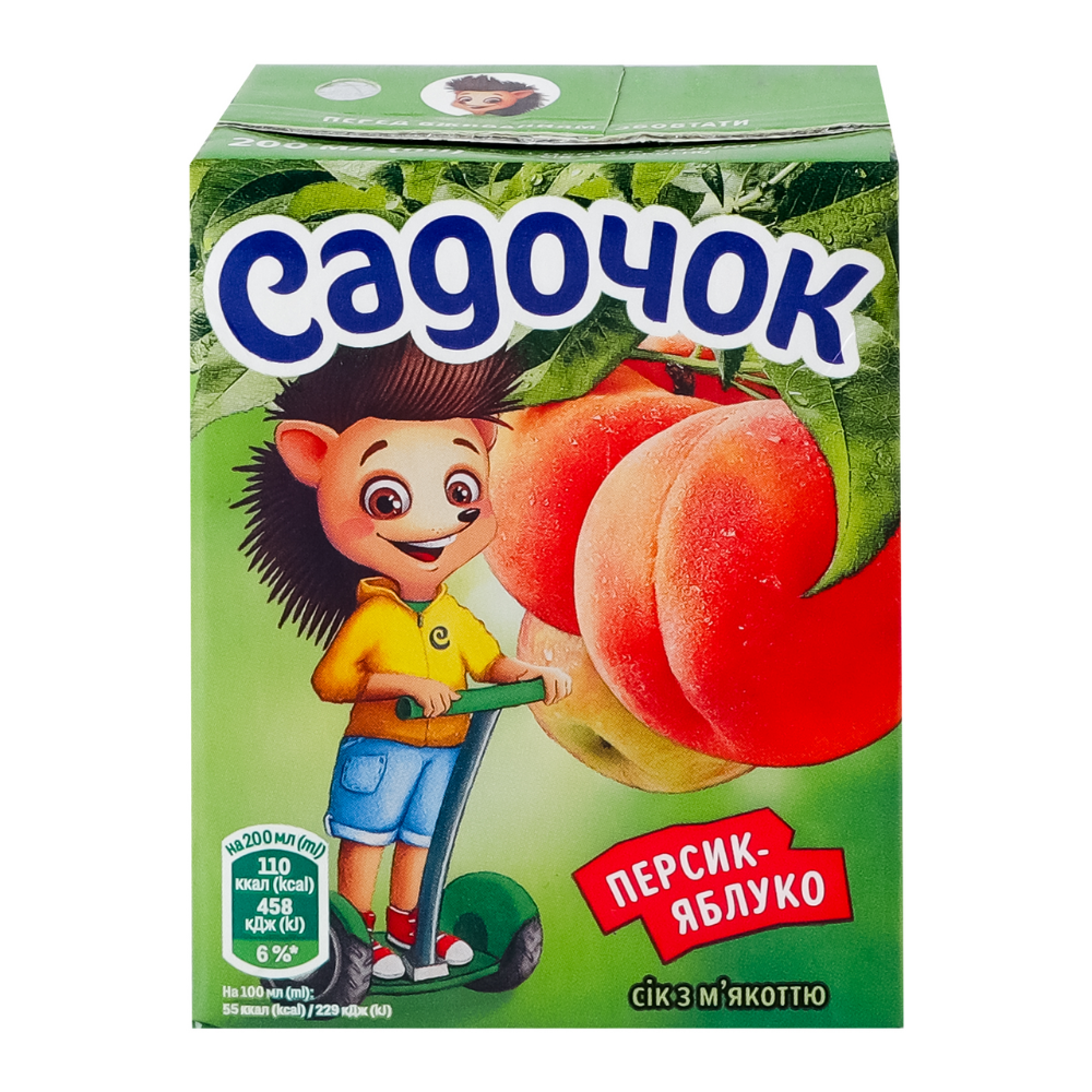 Садочок Персик-Яблуко 0.2л
