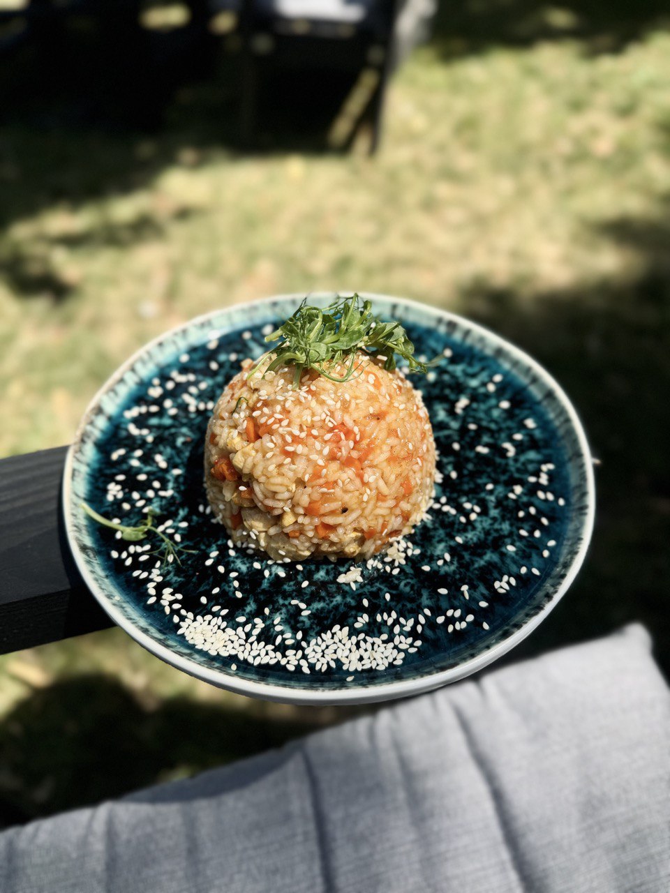 Рис з овочами та куркою