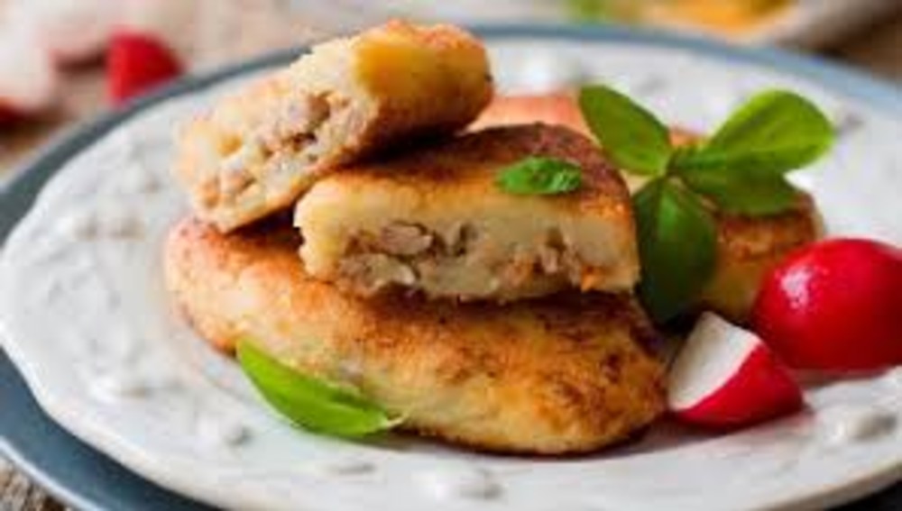 Пиріг з картоплею та грибами 