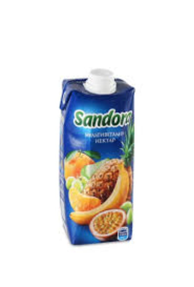 Сік "Sandora" (Бананово-яблучно-полуничний) 0,5л