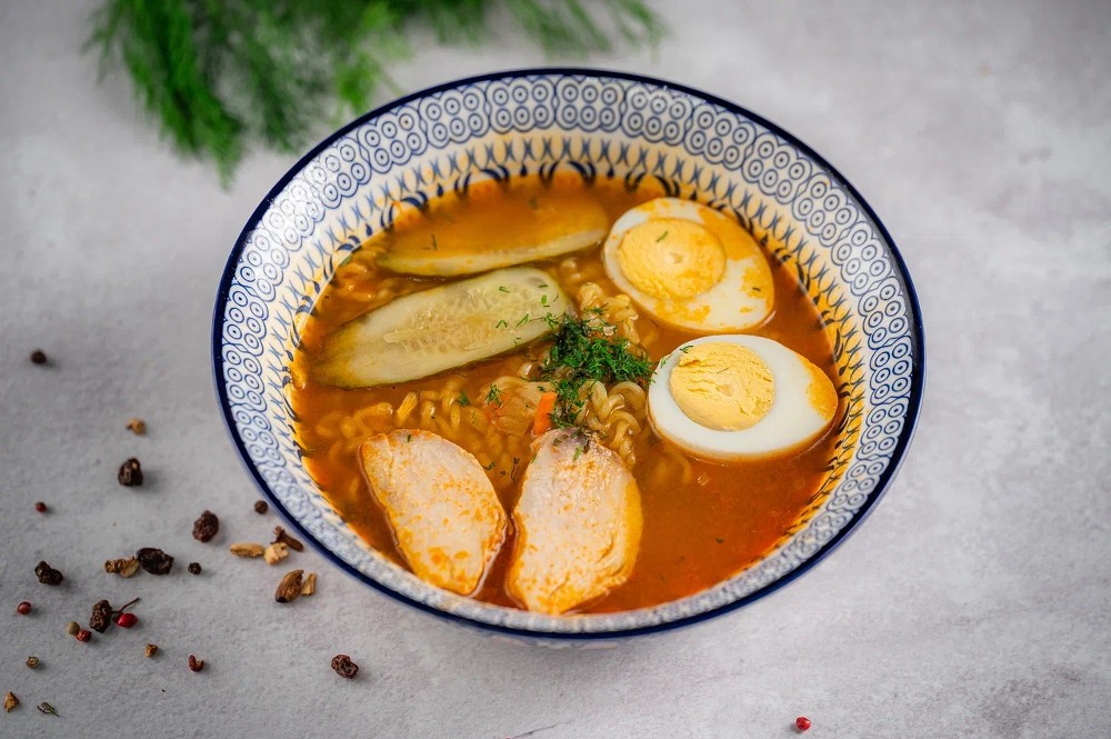 Рамён с курицей