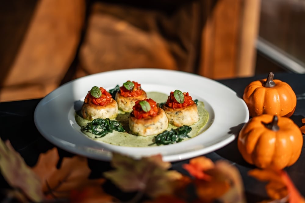 Сирники з шпинатом, порція 