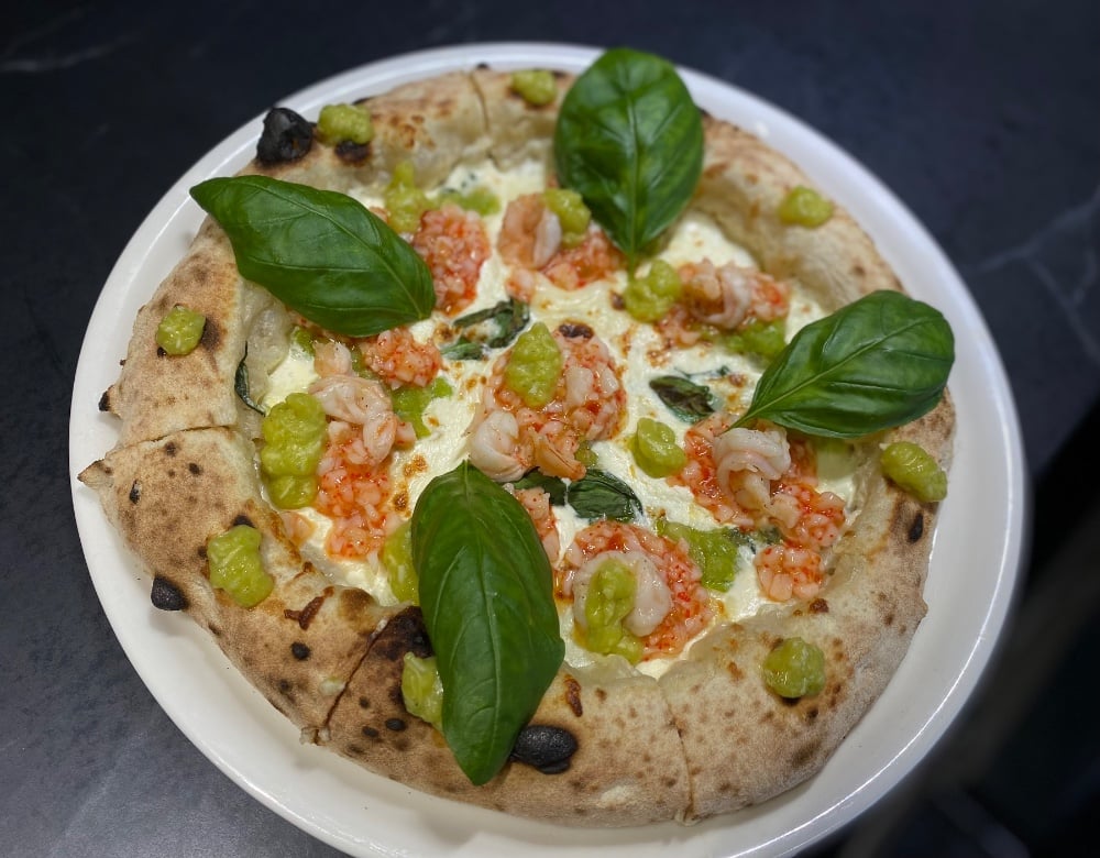 Піца "Тартар з креветкою та цукіні"