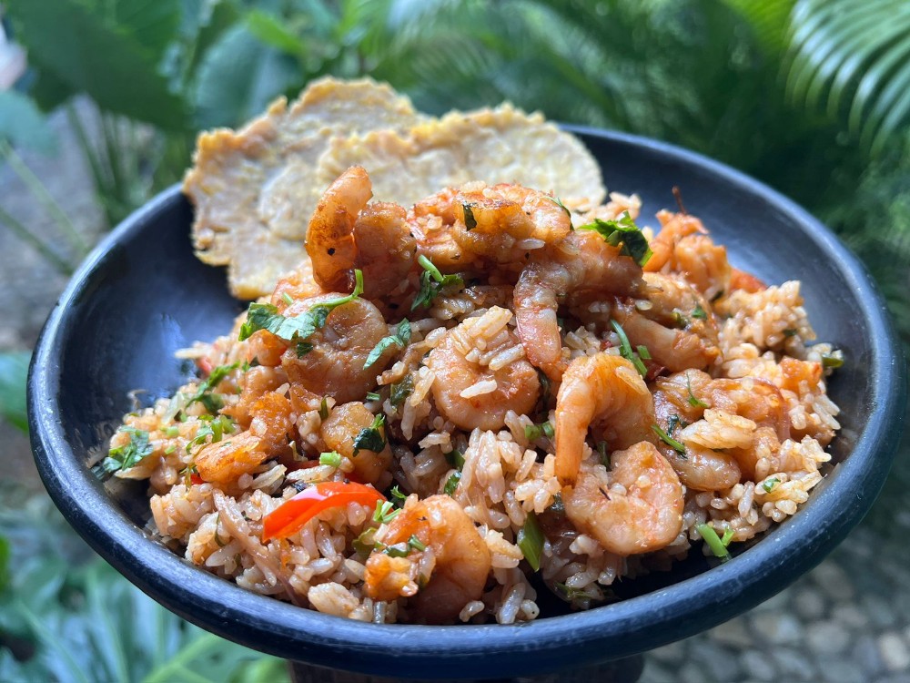 Arroz de camarones