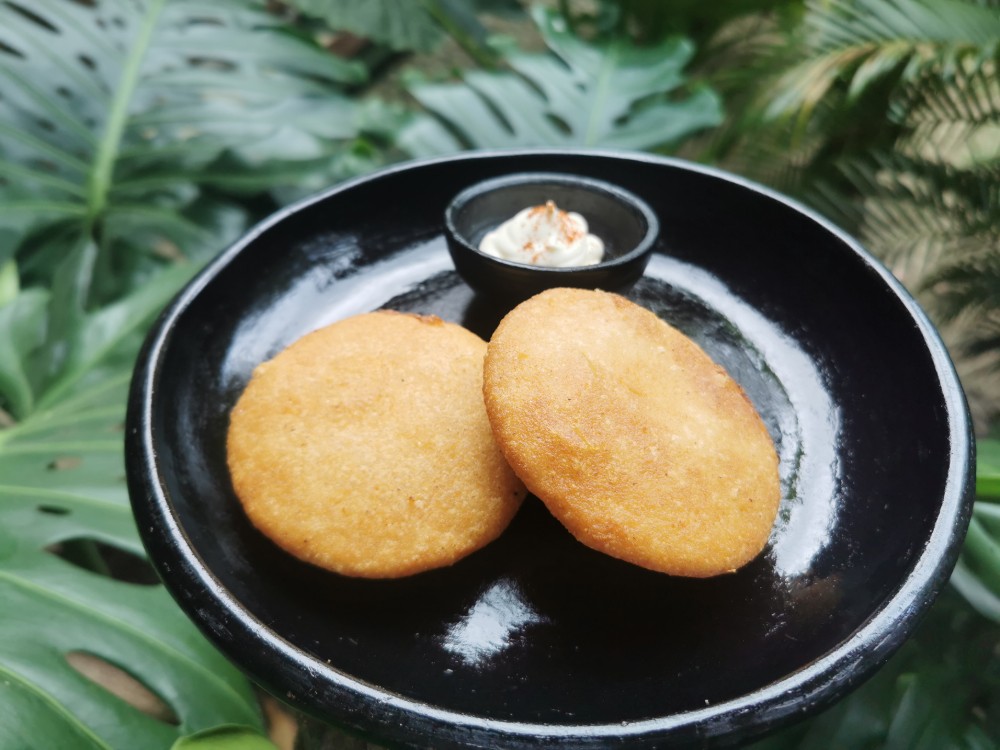 Arepa con huevo