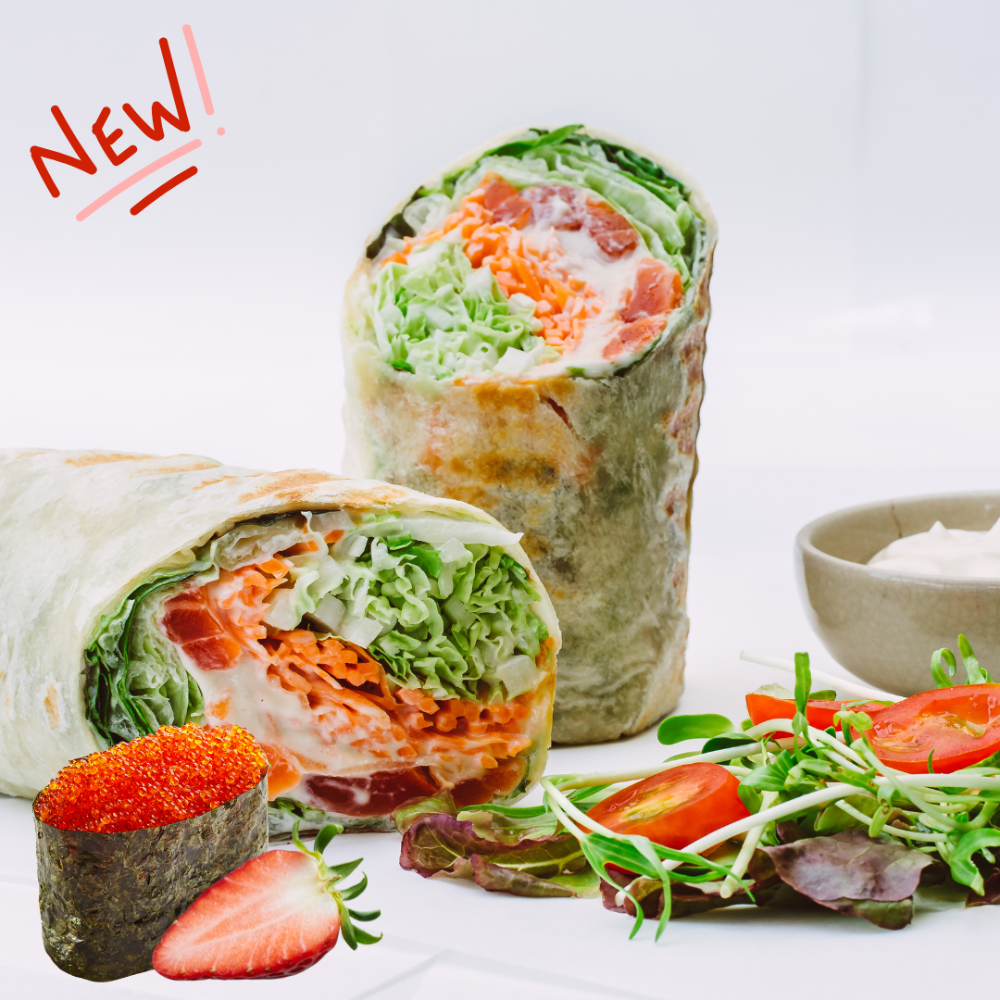 Tobiko Salmon Wrap