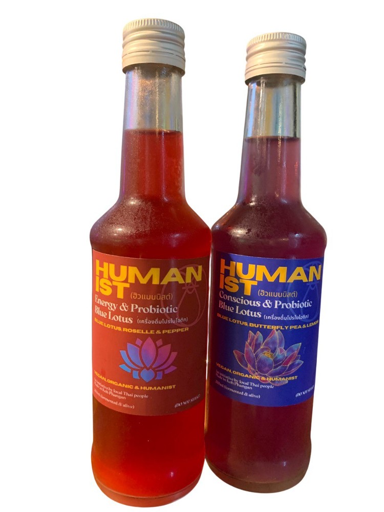 ⁠Humanist |Blue and Red Lotus | bottle 0.28