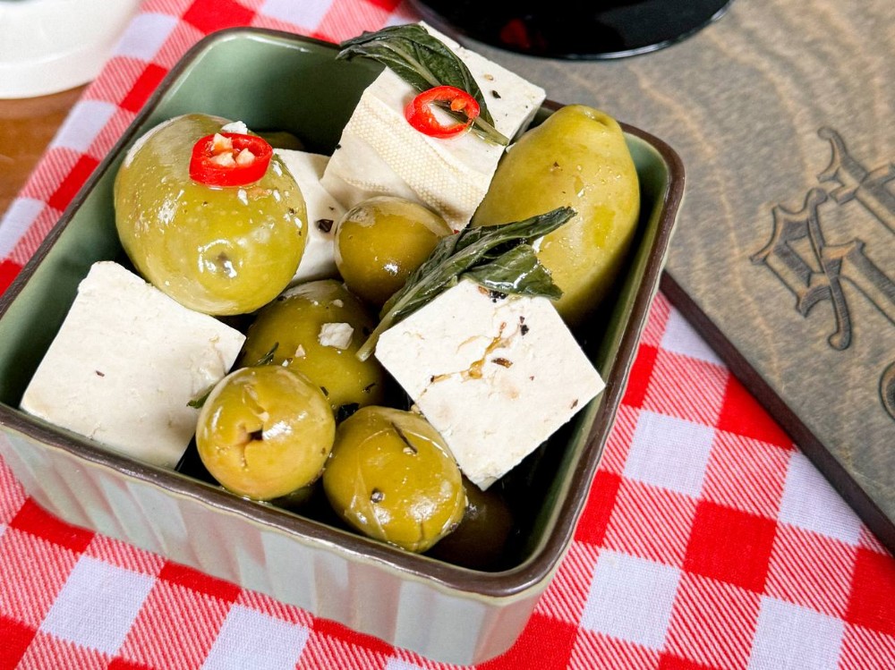 Olives and Cheese