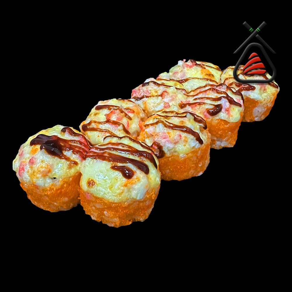 Запечений з креветкою (8шт)