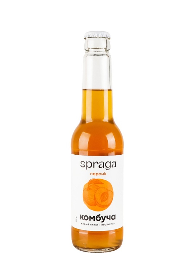 Напій камбуча SPRAGA персик 0.250