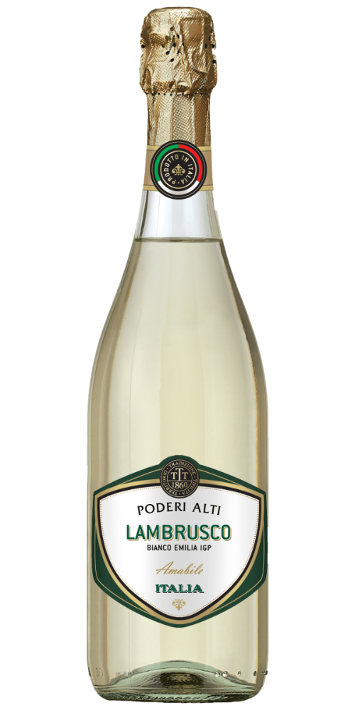 Вино ігрісте Lambrusco біле напівсолодке 0.75л