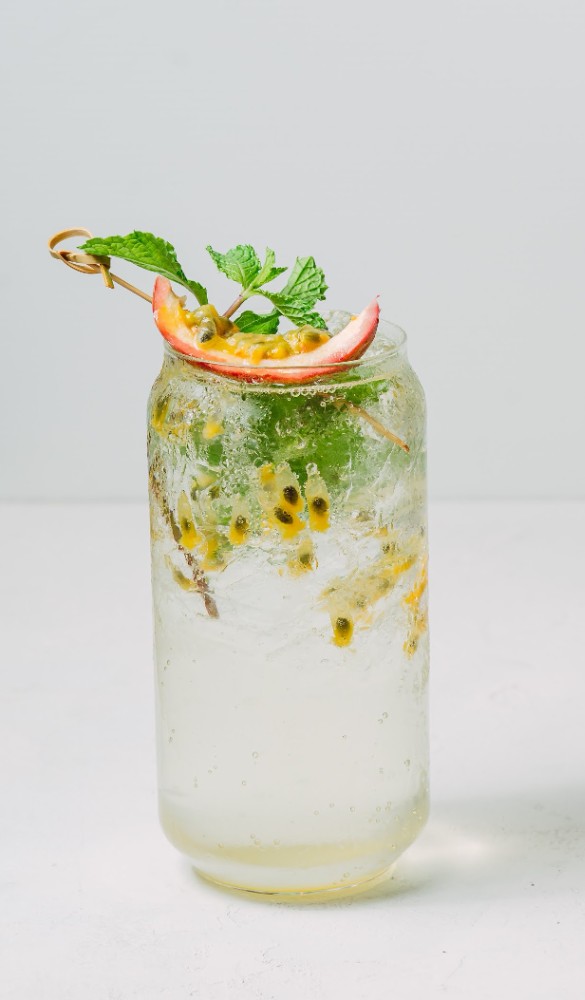 Passion Fruit Mint Soda