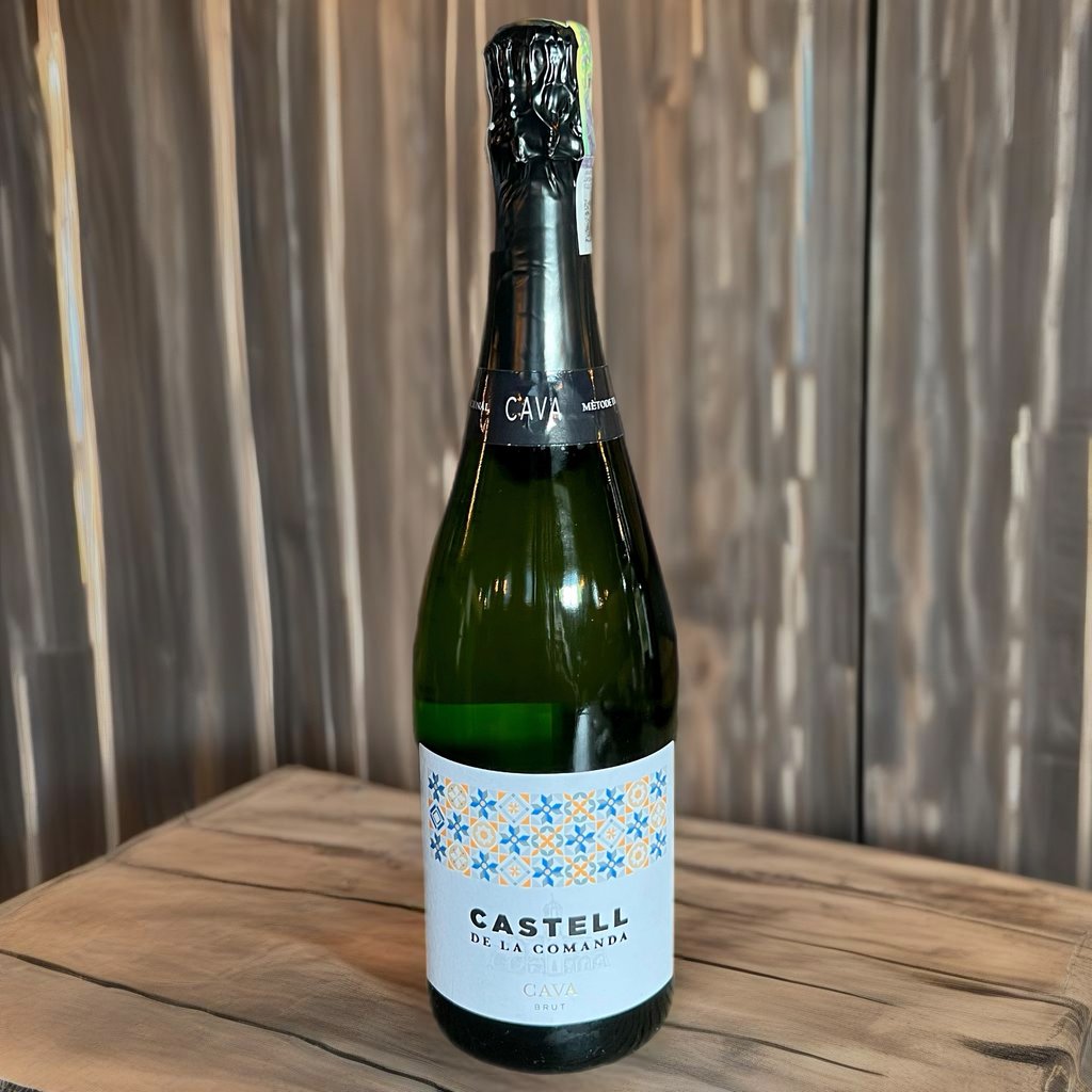 Вино Ігристе біле сухе Castell De La Comanda CAVA 750 мл