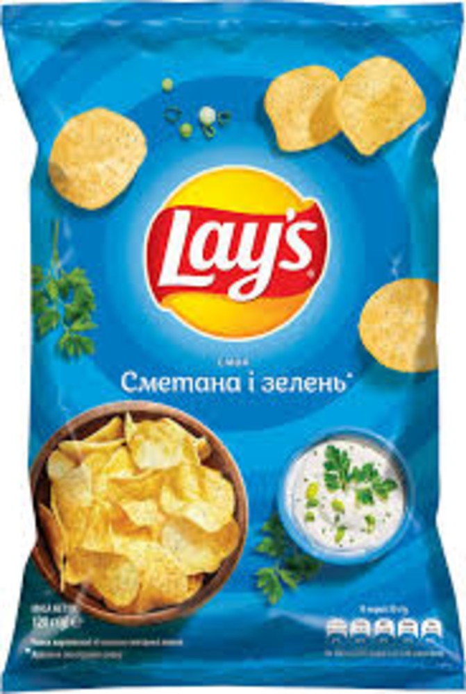 Чипси LAY'S сметана-зелень 60г